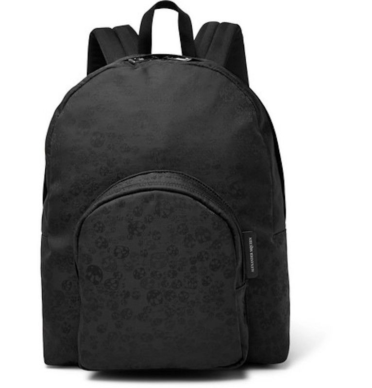 Alexander McQueen $1320 ALEXANDER MCQUEEN SKULL JACQUARD BACKPACK black Size ONE SIZE - 4 Thumbnail