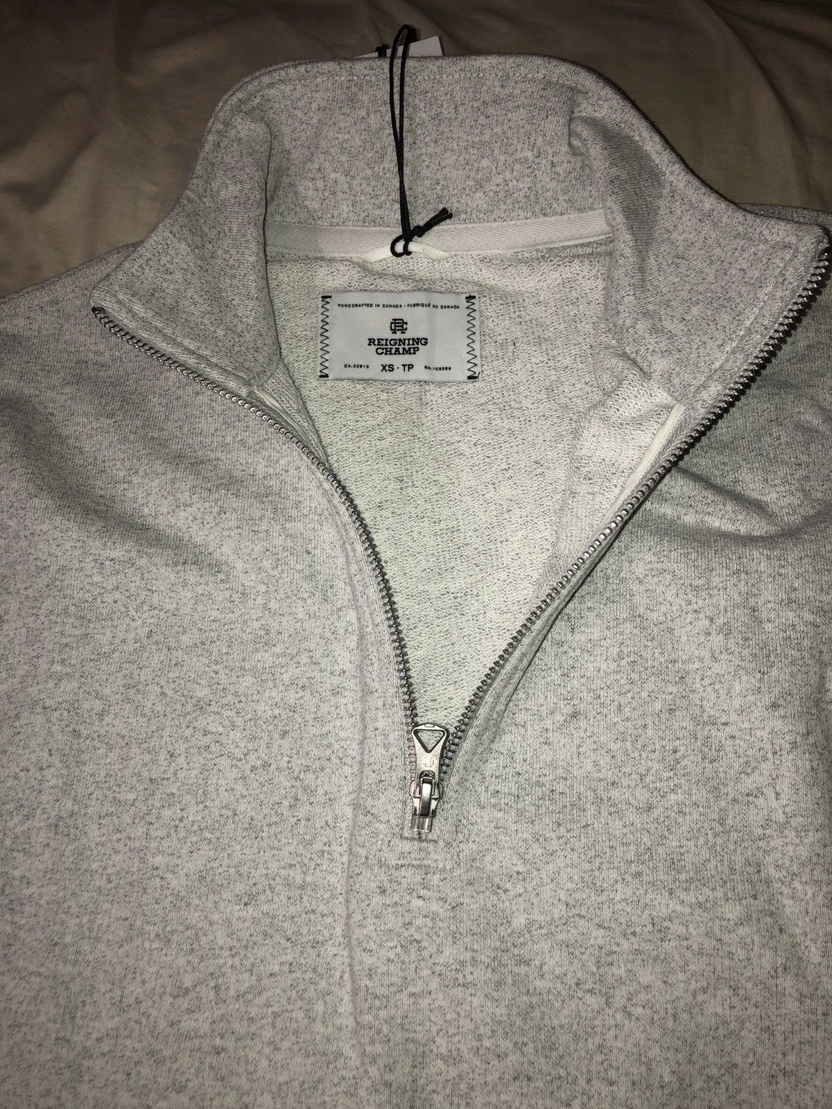 Reigning Champ REIGNING CHAMP Loopback cotton jersey half zip sweatshirt Size US XS / EU 42 / 0 - 2 Thumbnail