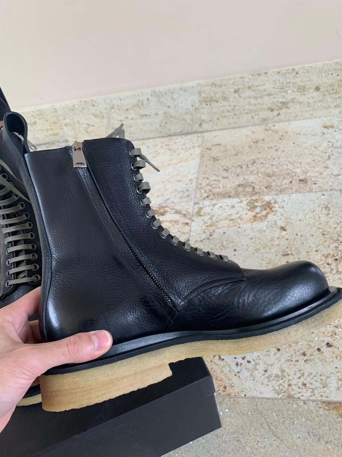 Bottega Veneta o1rshd1 Lace Up Boots in Black Size US 8 / EU 41 - 6 Thumbnail
