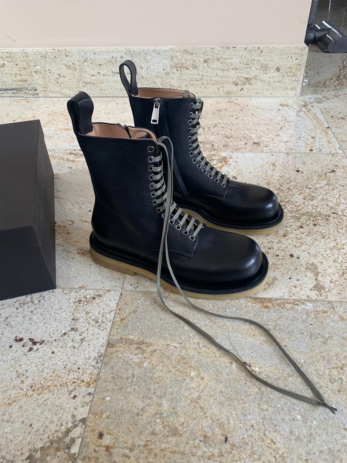 Bottega Veneta o1rshd1 Lace Up Boots in Black Size US 8 / EU 41 - 13 Thumbnail