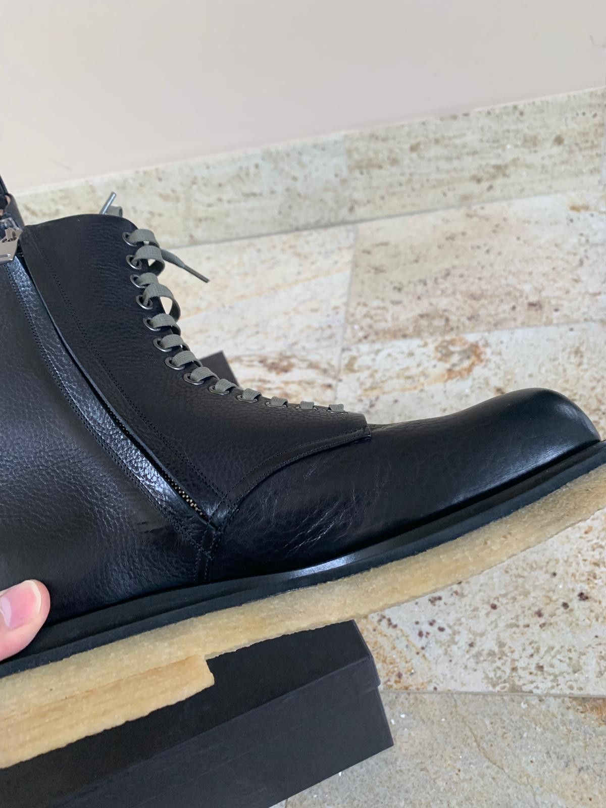 Bottega Veneta o1rshd1 Lace Up Boots in Black Size US 8 / EU 41 - 8 Thumbnail