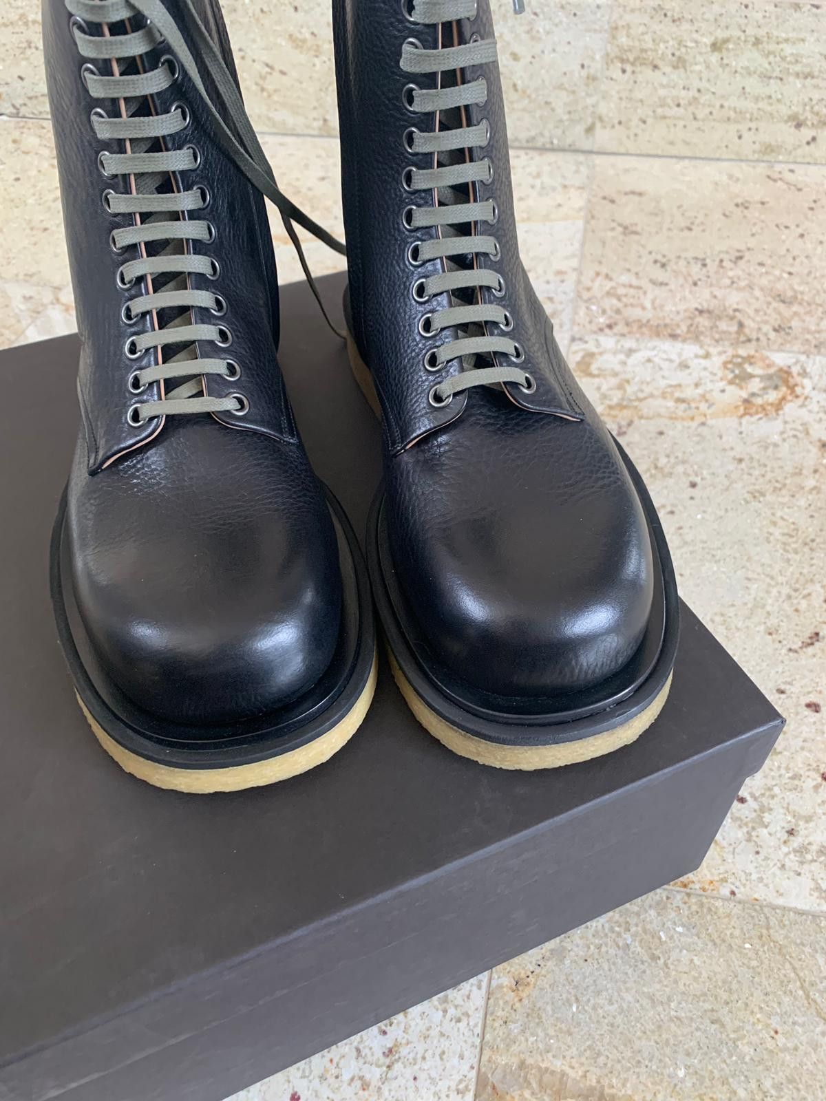 Bottega Veneta o1rshd1 Lace Up Boots in Black Size US 8 / EU 41 - 4 Thumbnail