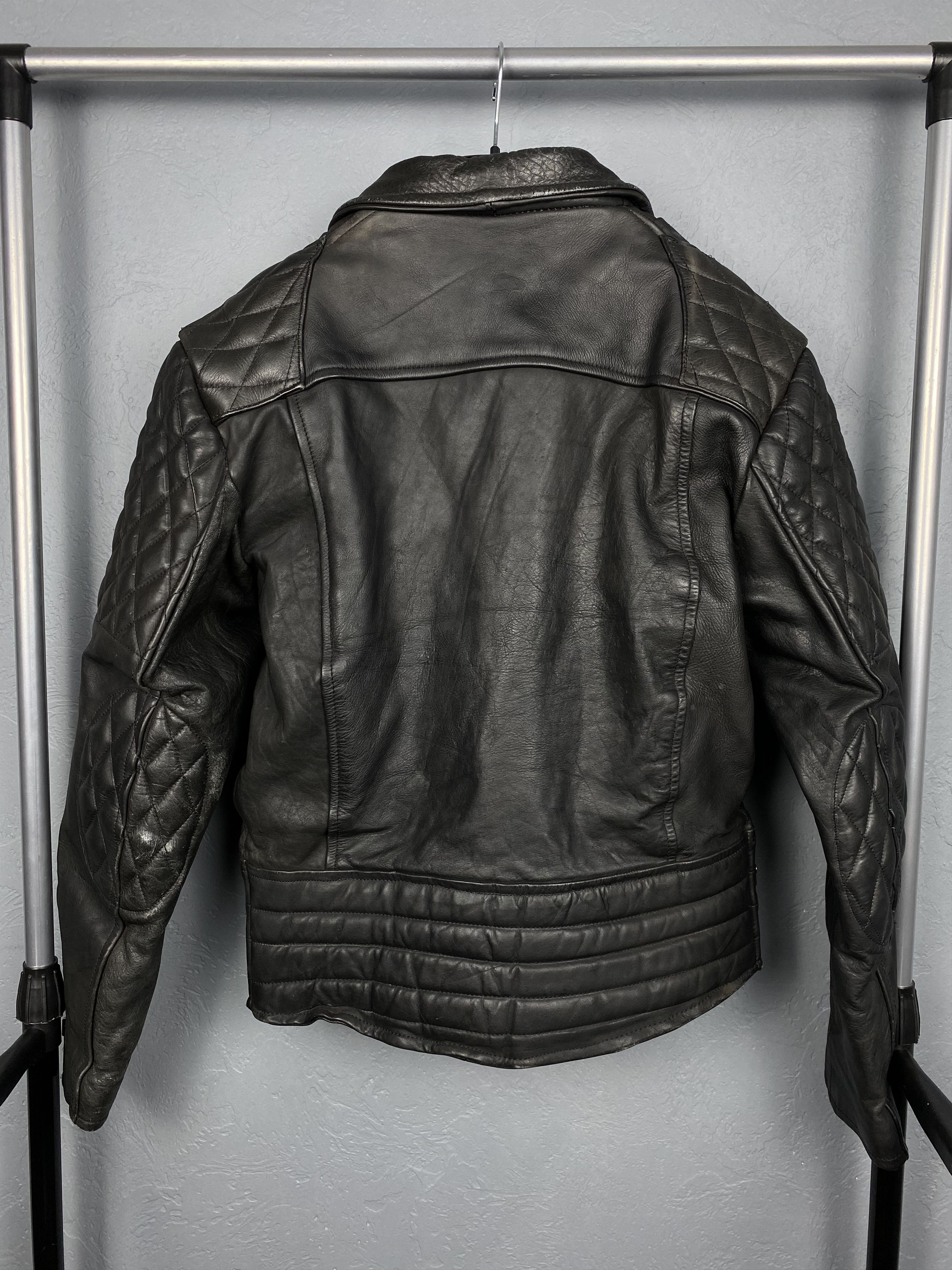 AMI AMI London 90s Vintage Biker Leather Jacket Size US M / EU 48-50 / 2 - 9 Thumbnail