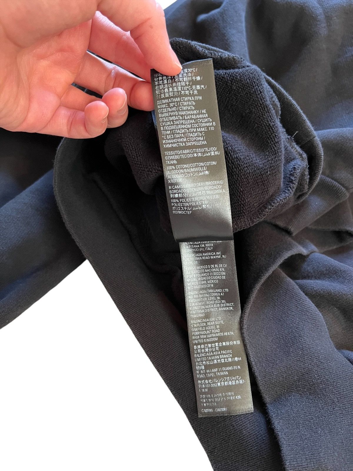 Balenciaga Black Adidas Wash Logo Hoodie Size US M / EU 48-50 / 2 - 11 Thumbnail