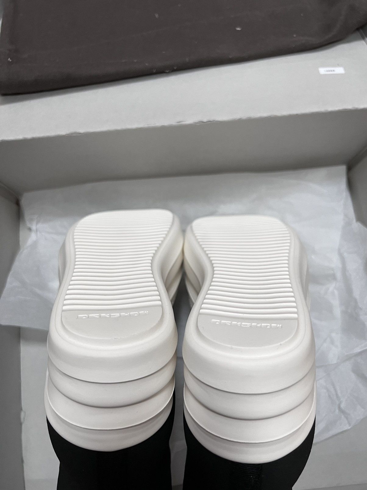 Rick Owens Drkshdw Rick owens drkshdw waxed double bumper sock sneakers sz35 Size US 5 / IT 35 - 8 Thumbnail