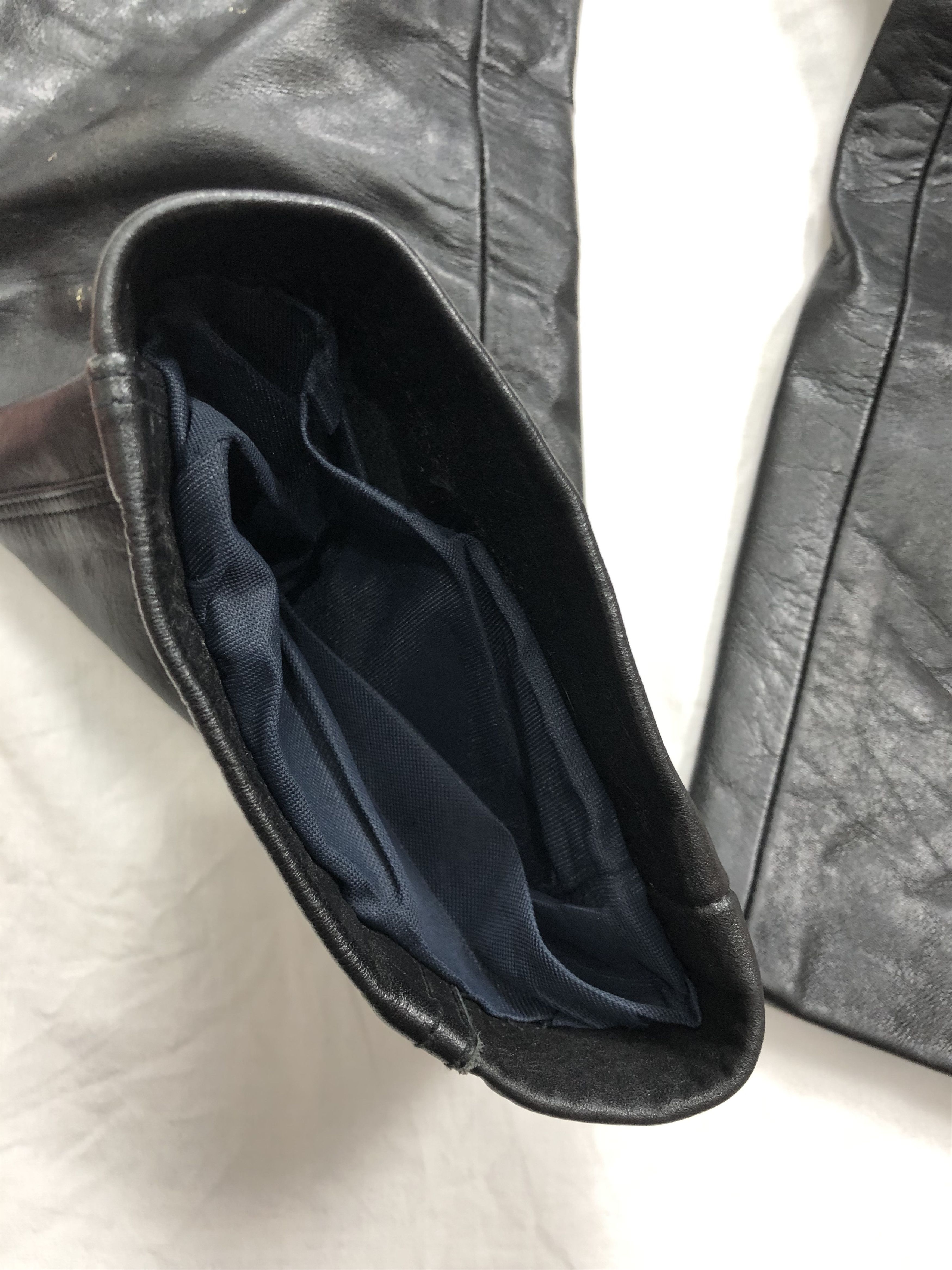 Genuine Leather Vintage 70s Lewis Leathers Real Hide Aviakit Pants Size US 32 / EU 48 - 15 Thumbnail