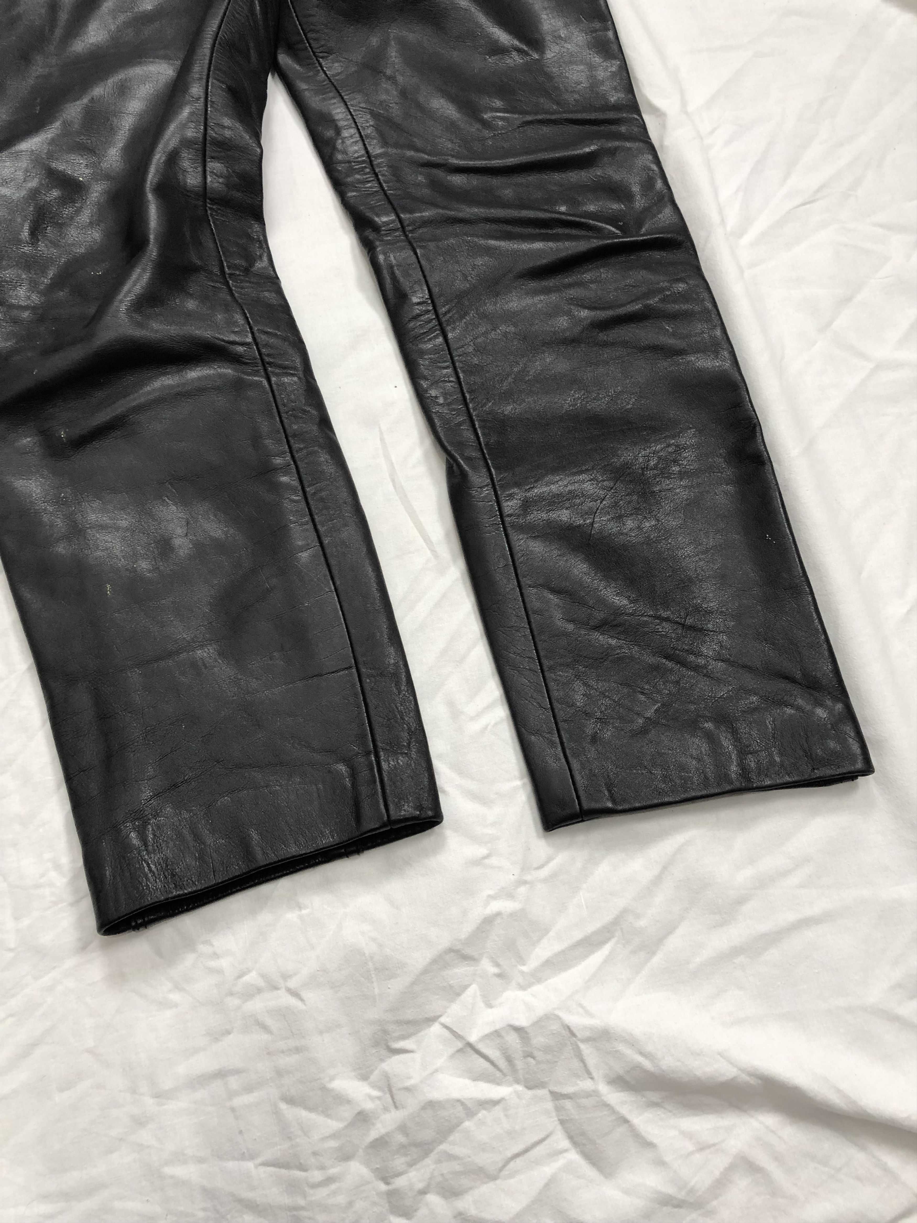 Genuine Leather Vintage 70s Lewis Leathers Real Hide Aviakit Pants Size US 32 / EU 48 - 13 Thumbnail