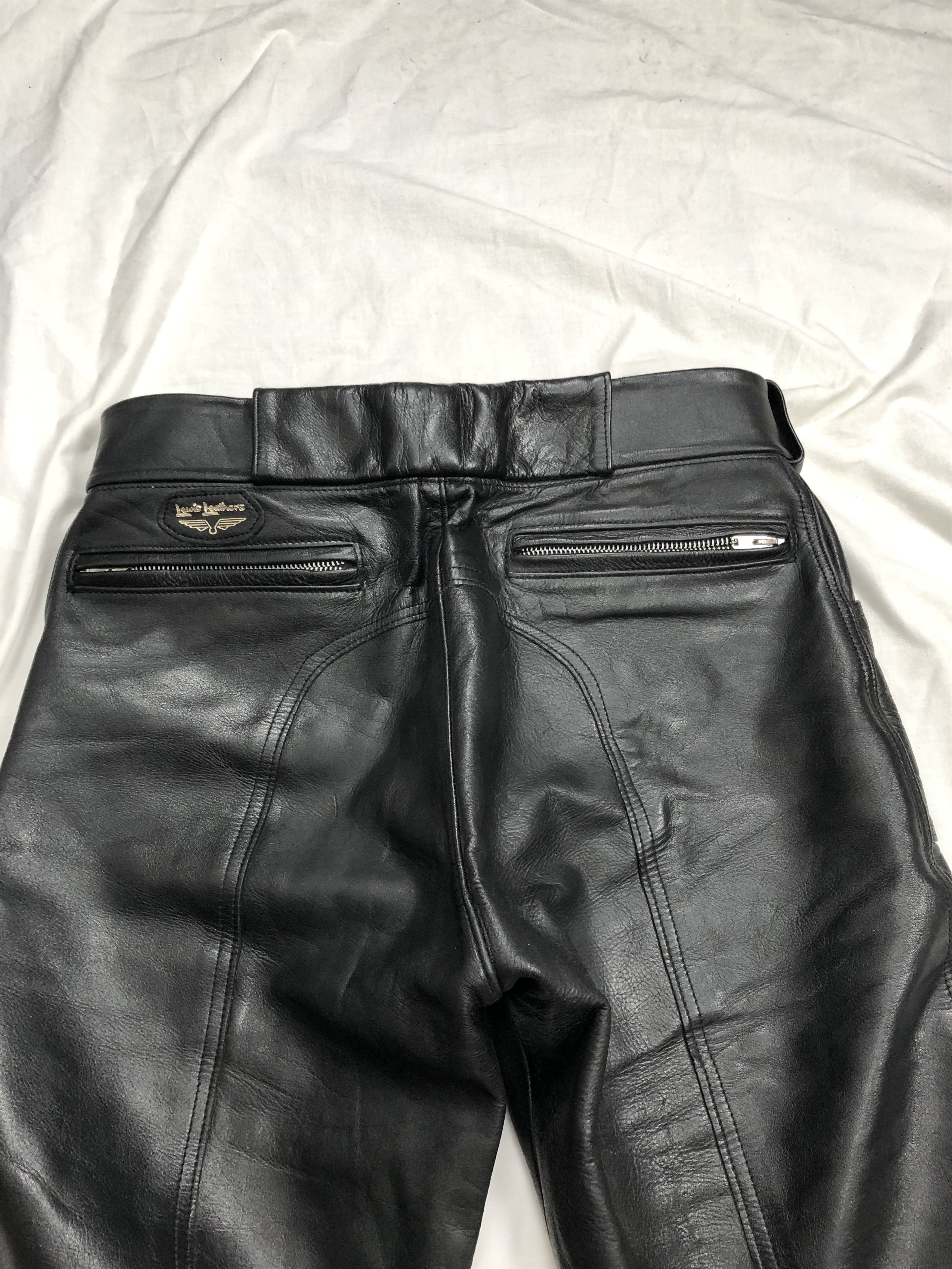 Genuine Leather Vintage 70s Lewis Leathers Real Hide Aviakit Pants Size US 32 / EU 48 - 16 Thumbnail