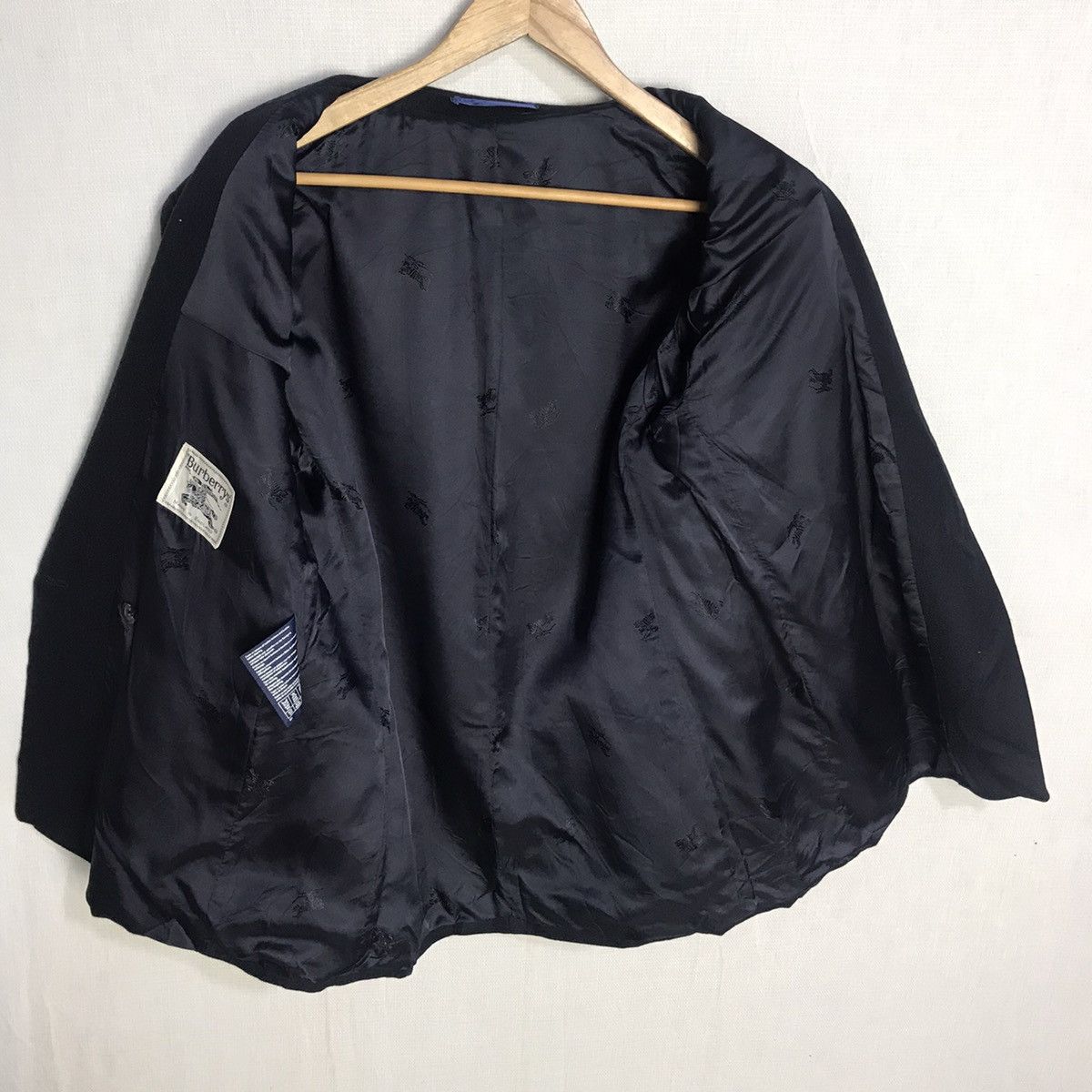 Burberry × Burberry Prorsum Burberry dark blue blazer embroidery logo made in england Size US M / EU 48-50 / 2 - 8 Thumbnail