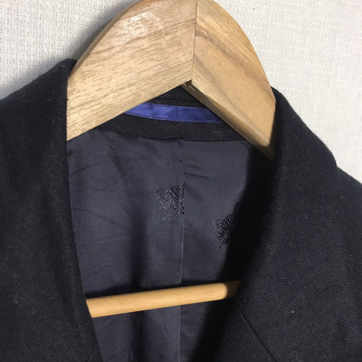 Burberry × Burberry Prorsum Burberry dark blue blazer embroidery logo made in england Size US M / EU 48-50 / 2 - 5 Thumbnail