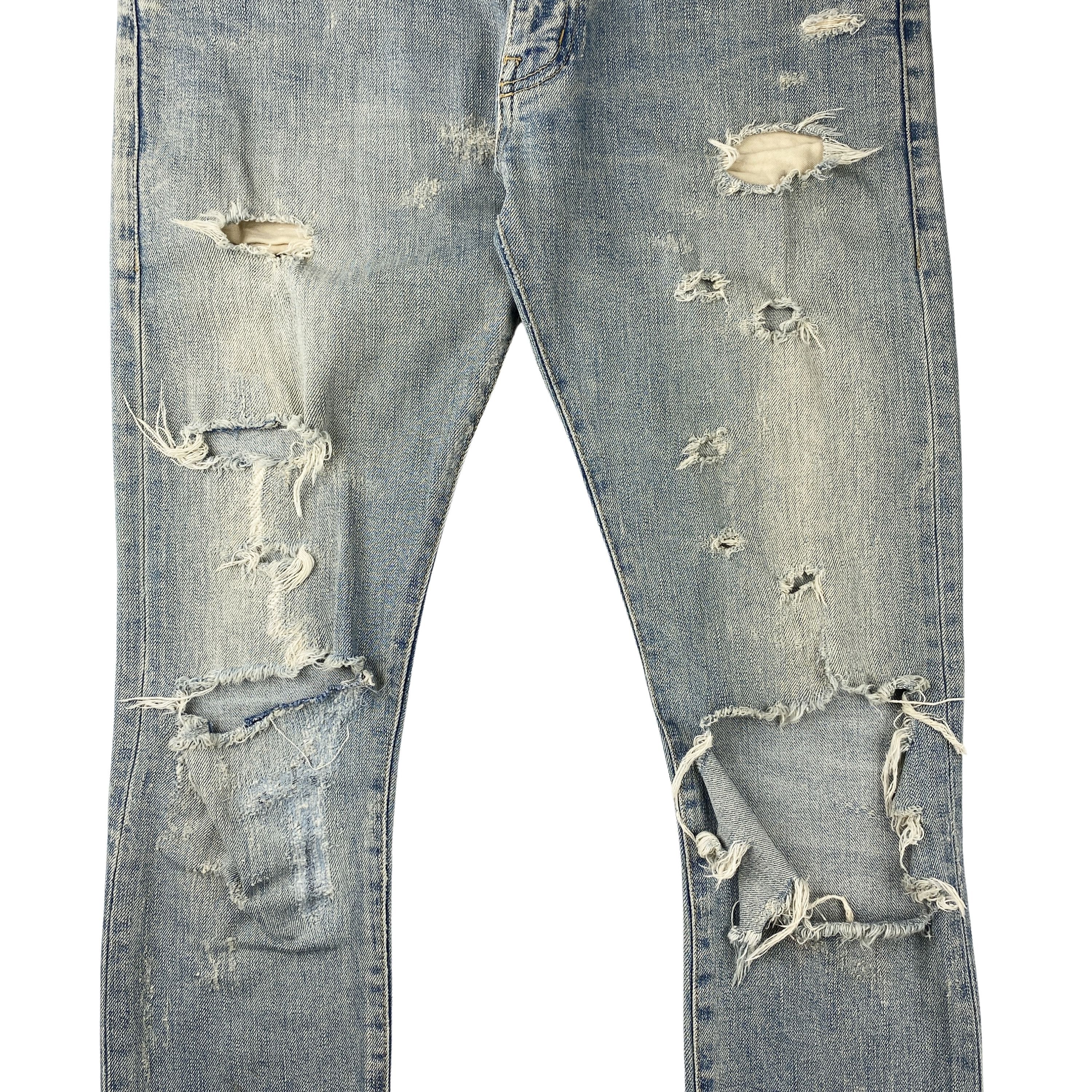 Saint Laurent Paris Saint Laurent FW13 Blowout Jeans Size US 30 / EU 46 - 3 Thumbnail