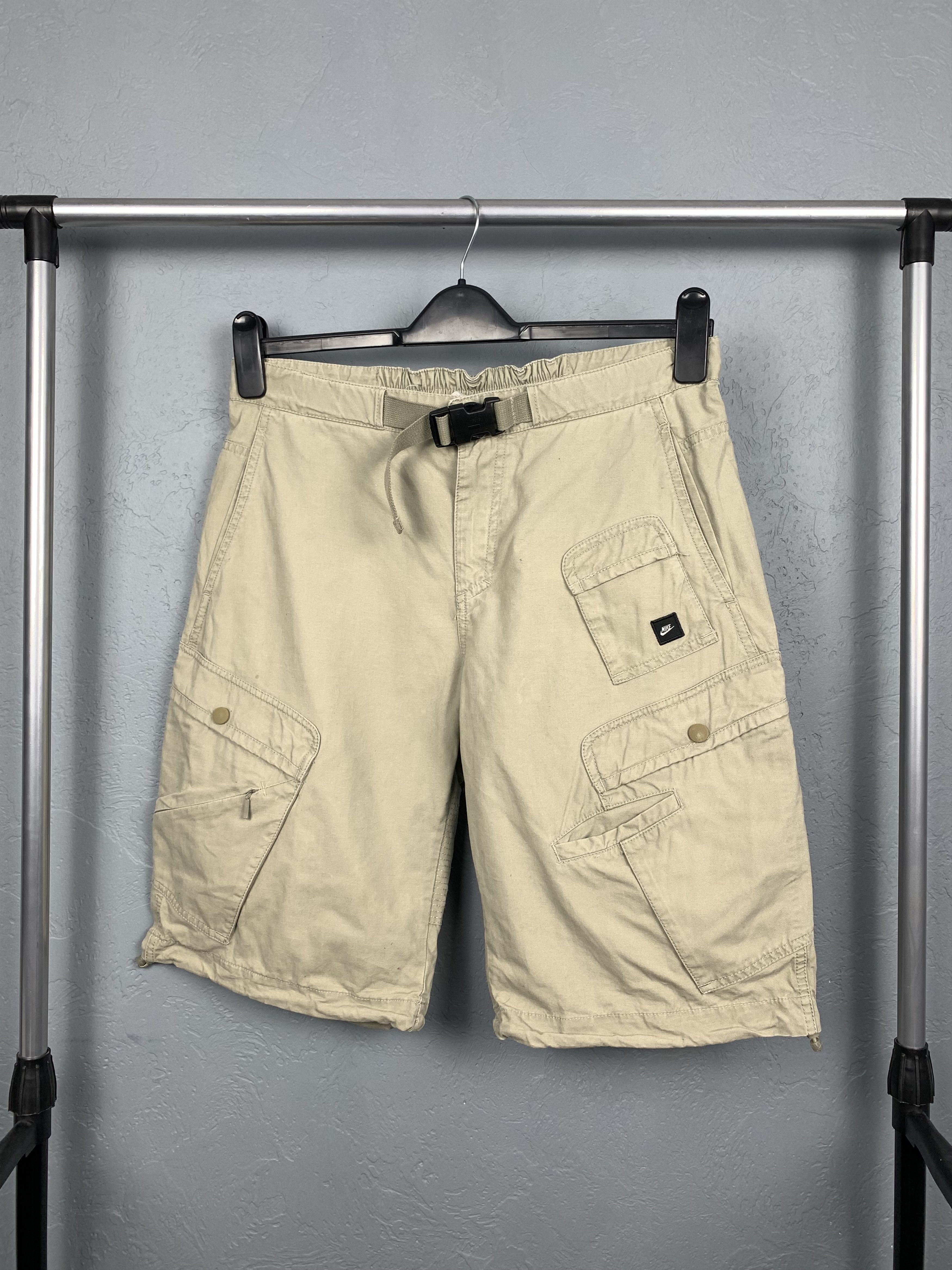 Nike × Vintage Nike Vintage Mens Cargo Shorts Y2K Size US 30 / EU 46 - 1 Thumbnail