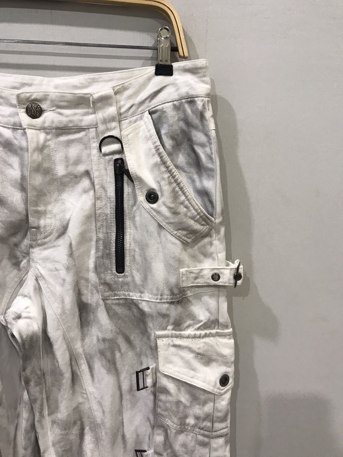 Japanese Brand × Seditionaries MIDAS Japan Smoky Effect Multipockets Tactical Cargo Pant Size US 33 - 2 Thumbnail