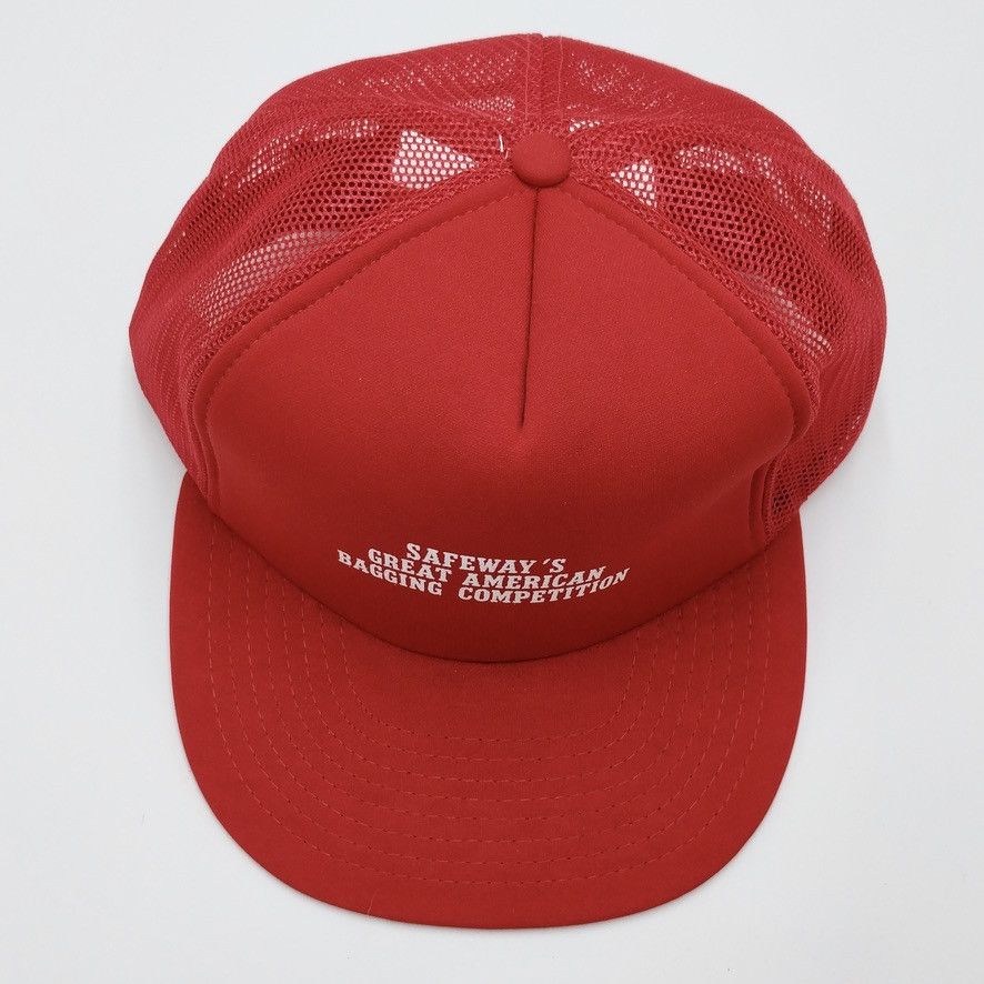 Vintage Safeway American Bagging Competition Trucker Hat Size ONE SIZE - 2 Thumbnail