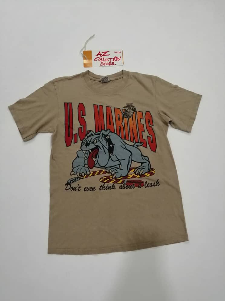 Vintage Vintage Bulldog Military Us Marines Tees Size US S / EU 44-46 / 1 - 1 Thumbnail