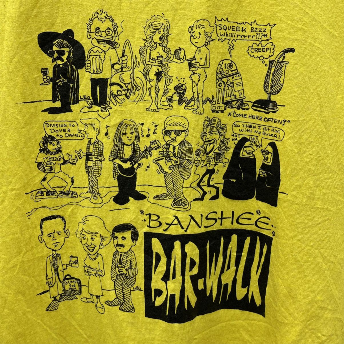 Beauty Beast × Vintage Vintage 90s Banshee Bar-Walk Parody Graphic T-Shirt Size US XL / EU 56 / 4 - 3 Thumbnail