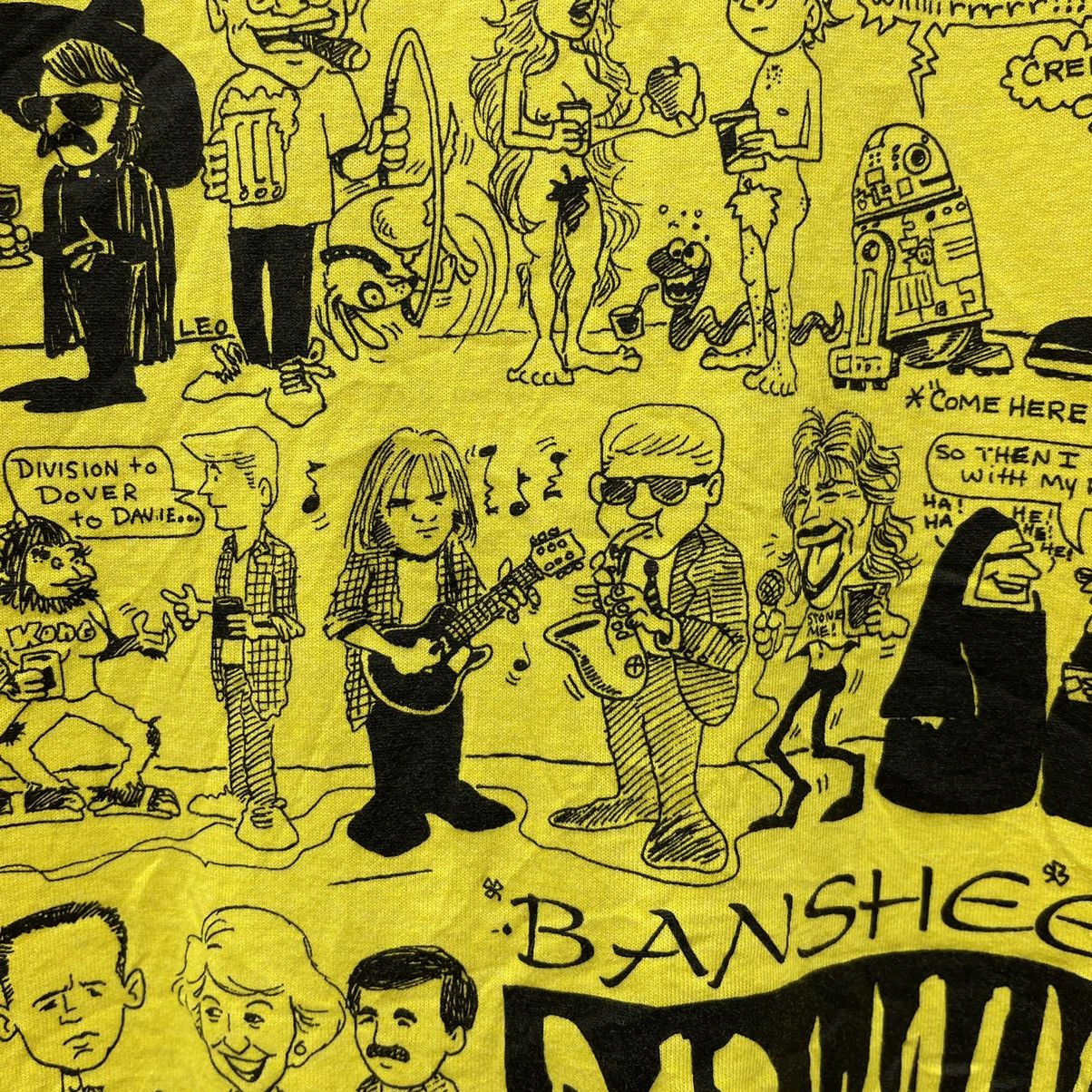 Beauty Beast × Vintage Vintage 90s Banshee Bar-Walk Parody Graphic T-Shirt Size US XL / EU 56 / 4 - 4 Thumbnail