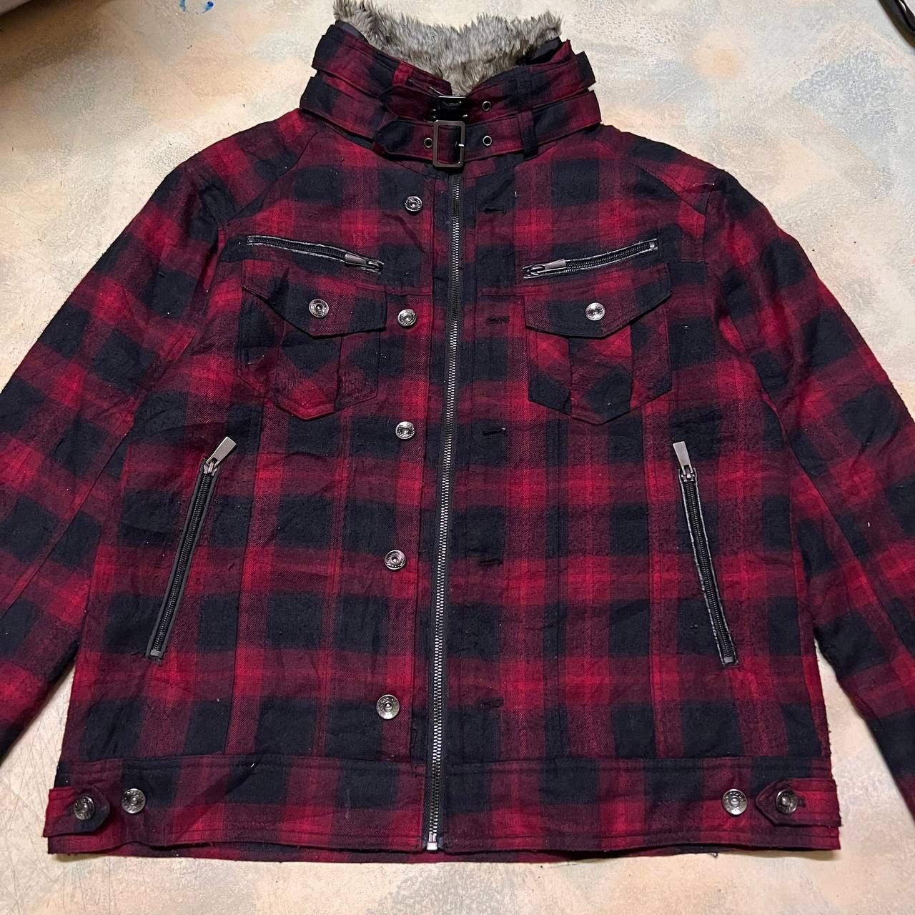 Japanese Brand Punk Style Jacket Red Tartan Seditionaries Fashion Size US XL / EU 56 / 4 - 2 Thumbnail