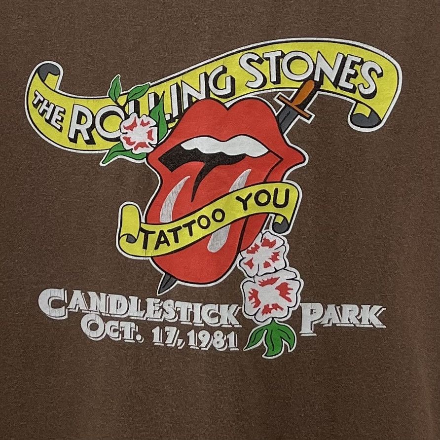 Band Tees The Rolling Stone Tattoo You Vintage 90s T-Shirt Size US M / EU 48-50 / 2 - 2 Thumbnail
