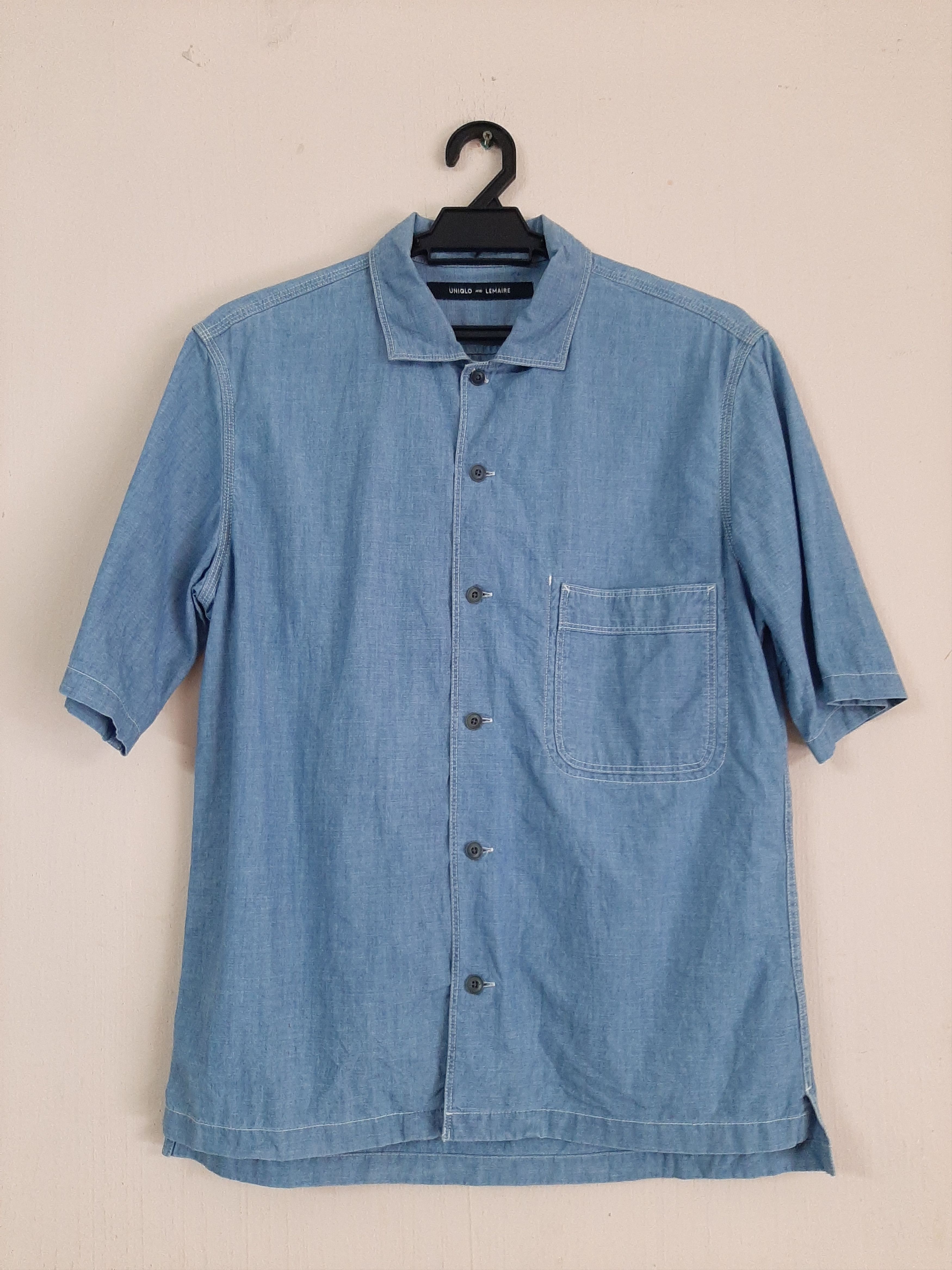 Lemaire × Uniqlo Uniqlo X Lemaire Single Pocket Chambray Shirt Size US M / EU 48-50 / 2 - 1 Thumbnail