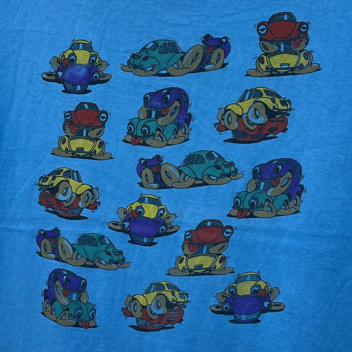 Band Tees × Hanes × Vintage Vintage 90s Sex Positions Cars Parody T-Shirt Art Design Size US L / EU 52-54 / 3 - 2 Thumbnail