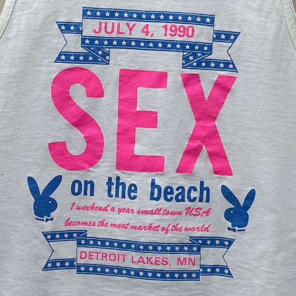 Playboy Vintage 1990 Playboy Survey Hot Sport Sex On The Beach Size US L / EU 52-54 / 3 - 2 Thumbnail