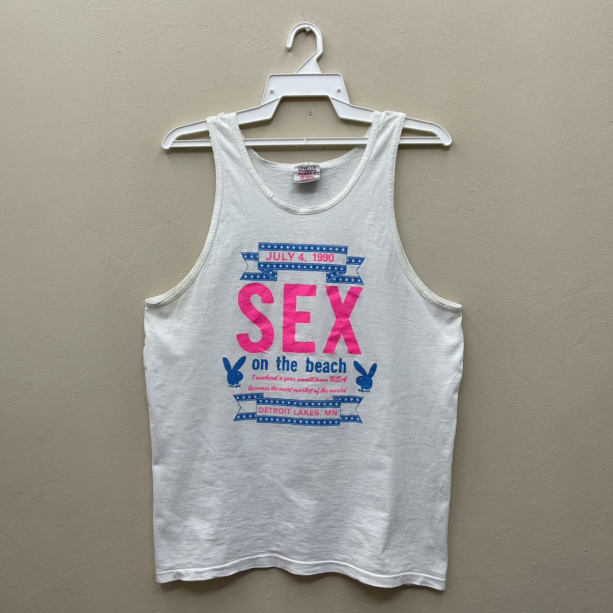 Playboy Vintage 1990 Playboy Survey Hot Sport Sex On The Beach Size US L / EU 52-54 / 3 - 1 Thumbnail