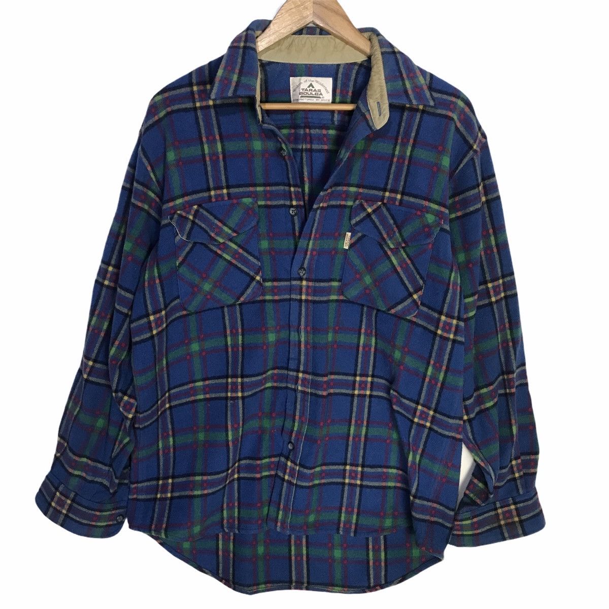 Asics × Vintage Vintage taras boulba by asics wool flannel button up Size US XL / EU 56 / 4 - 1 Thumbnail