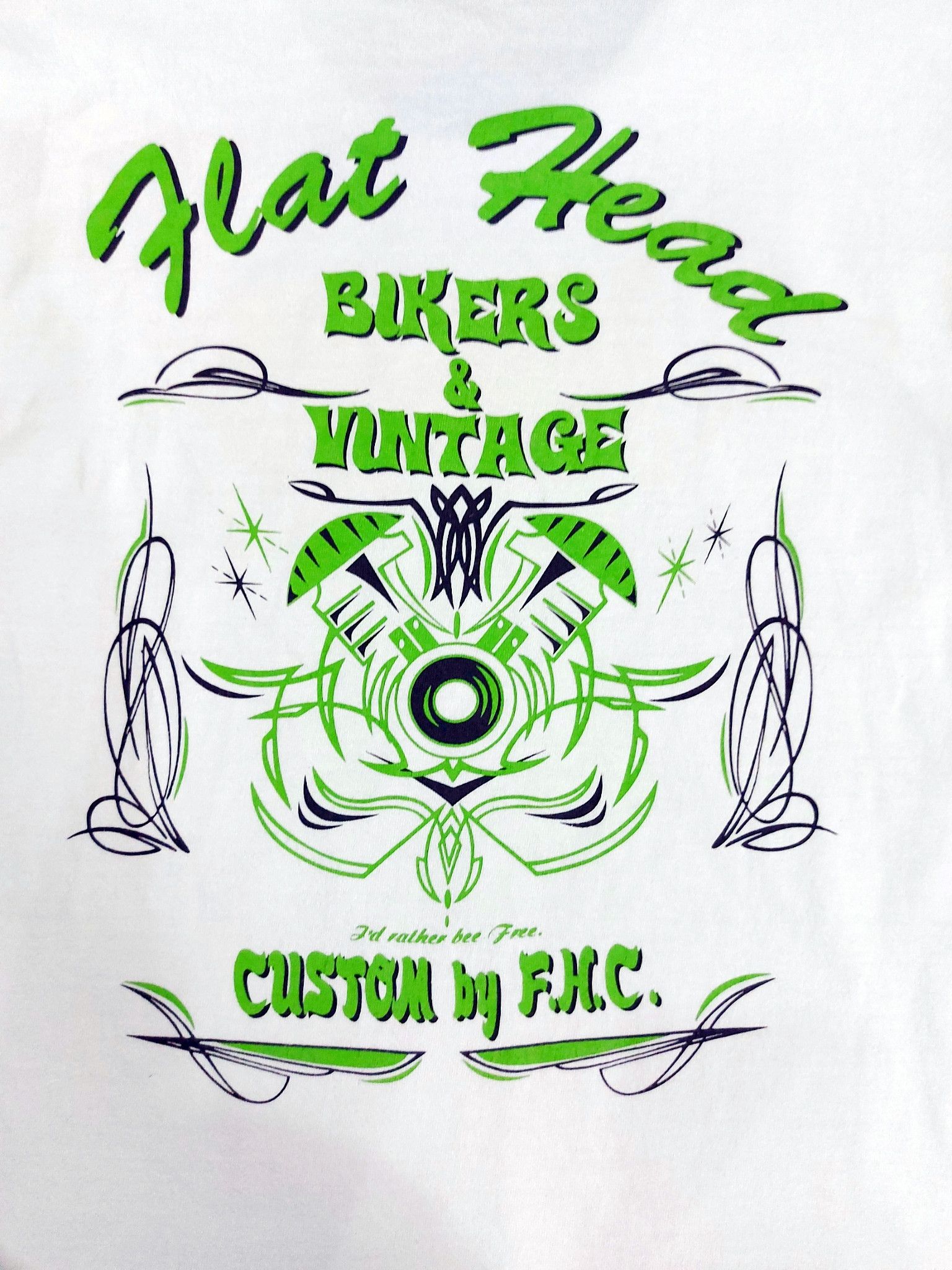 The Flat Head RARE! THE FLAT HEAD "BIKERS & VINTAGE" CUSTOM BY F.H.C Size US M / EU 48-50 / 2 - 2 Thumbnail
