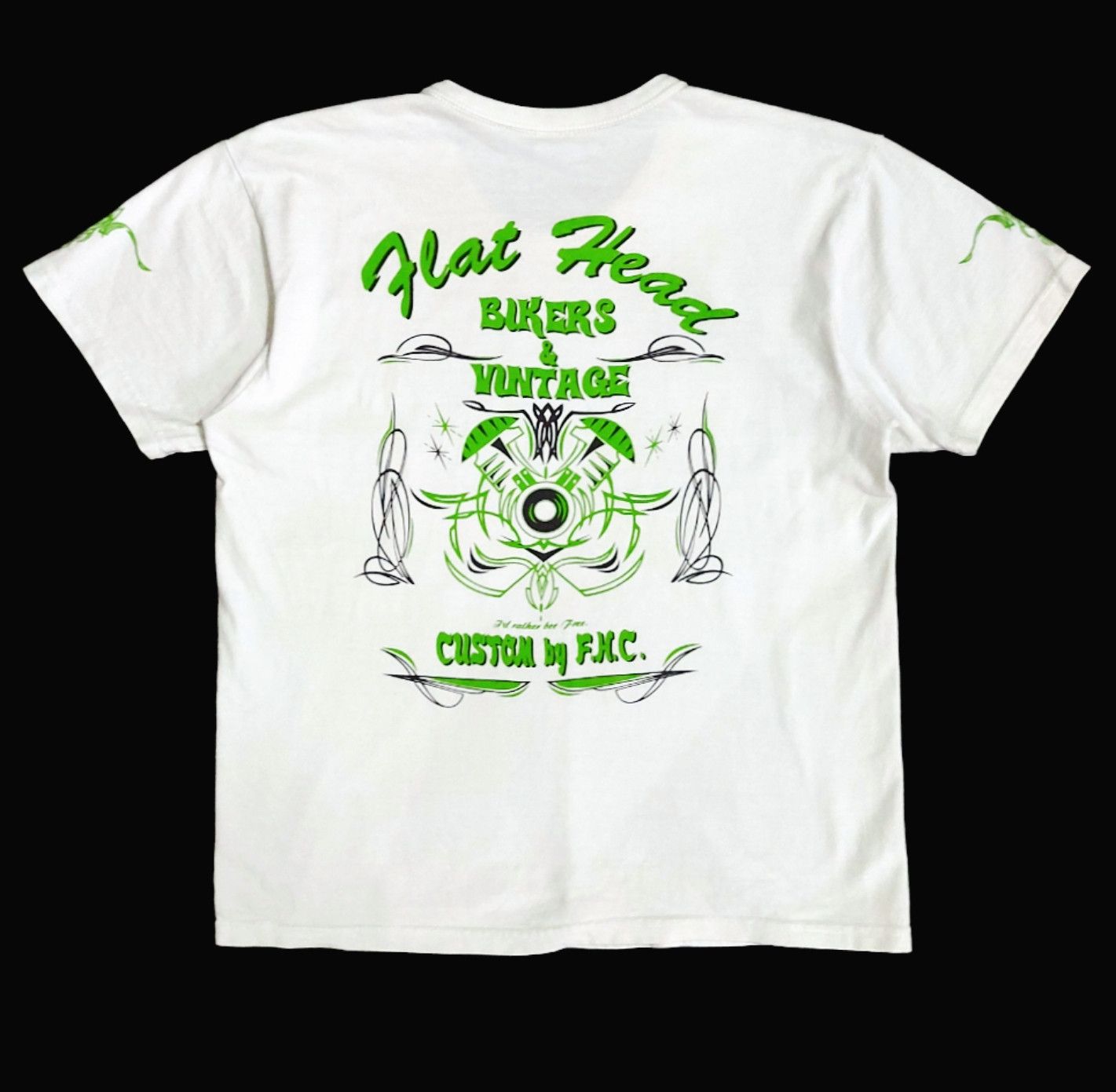 The Flat Head RARE! THE FLAT HEAD "BIKERS & VINTAGE" CUSTOM BY F.H.C Size US M / EU 48-50 / 2 - 1 Thumbnail