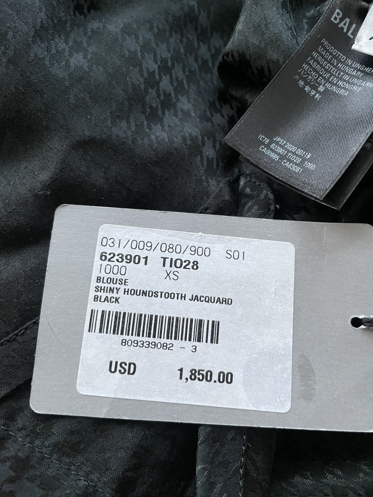 Balenciaga $2k Value NEW Houndstooth Jacquard Windbreaker Shirt Jacket Size US L / EU 52-54 / 3 - 4 Thumbnail