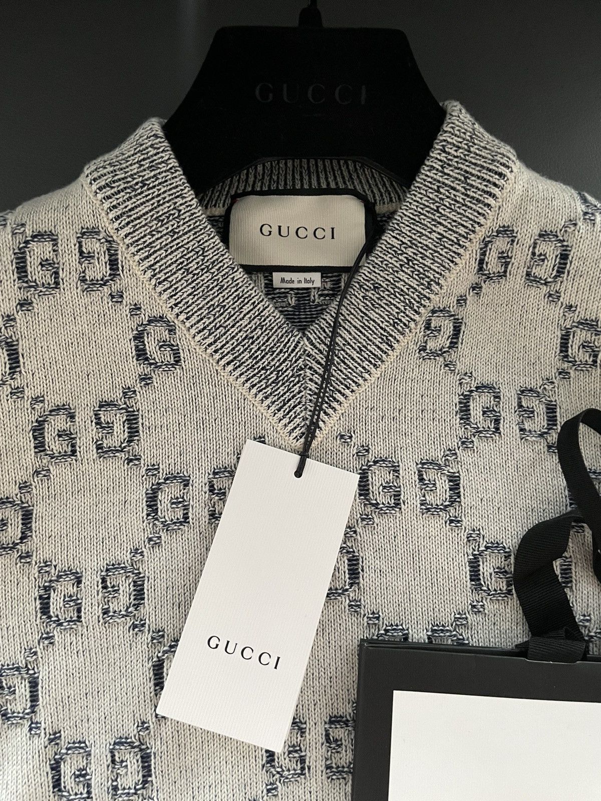 Gucci $2kRare Limited Edition Brand NEW GG Monogram Runway Sweater Size US XS / EU 42 / 0 - 14 Thumbnail