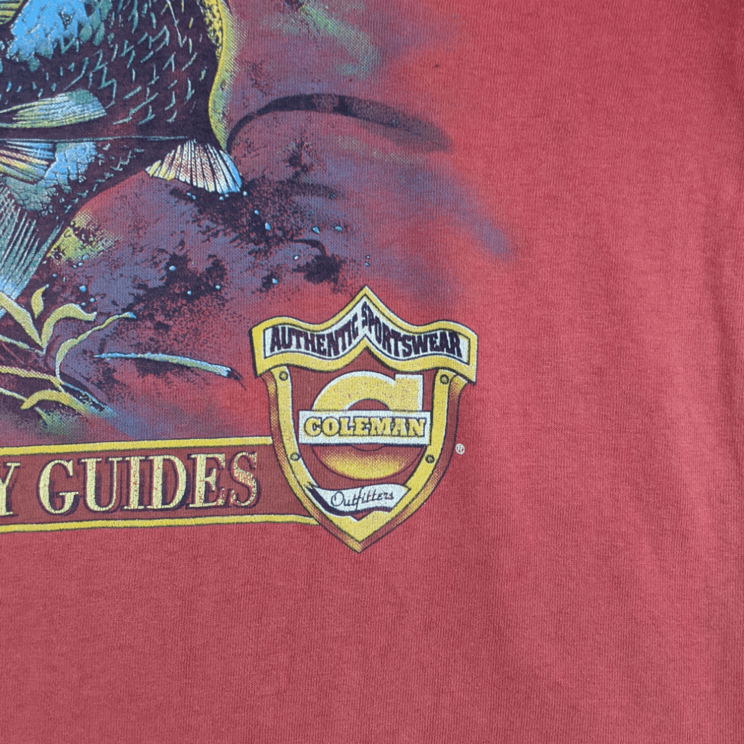 Coleman 90's COLEMAN Trophy Bass Fishing Single Stitches T-Shirt Size US L / EU 52-54 / 3 - 6 Thumbnail