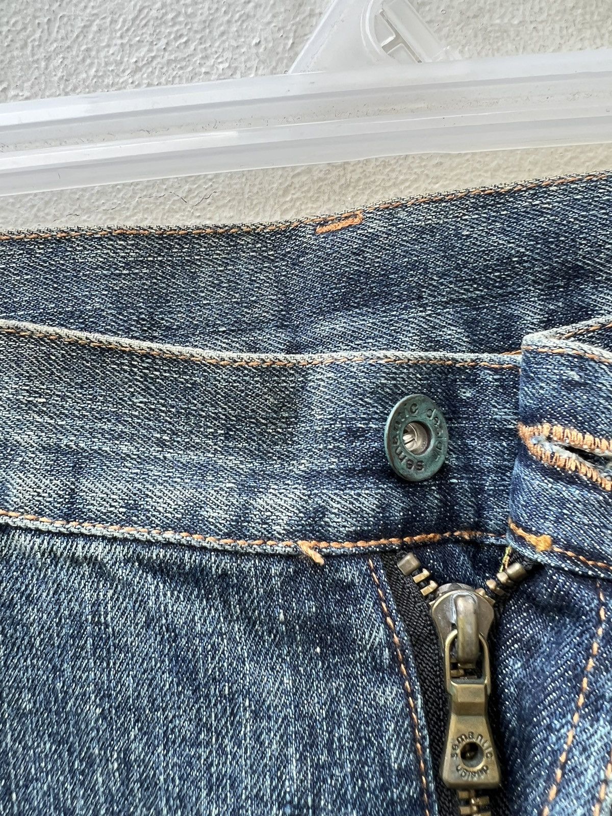 Vintage Semantic Design Japan Embroidery Denim Flare Jeans Size US 31 - 8 Thumbnail