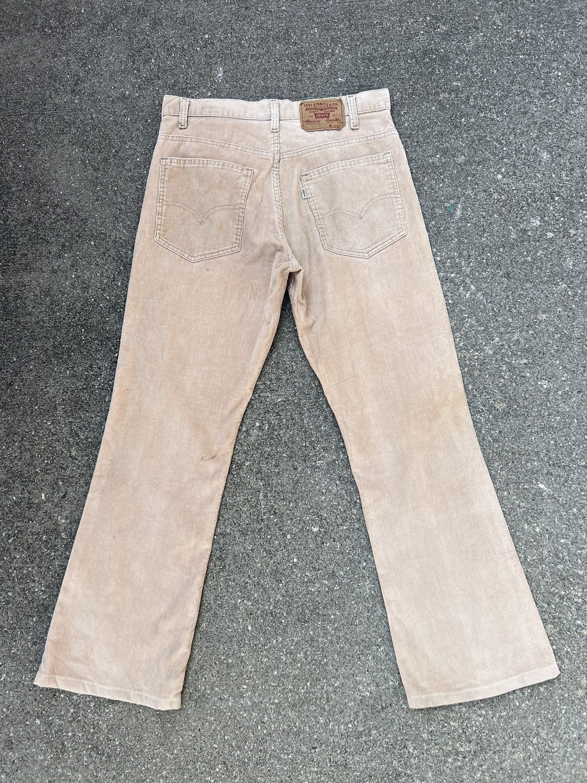 Levi's Vintage 70s Levi’s 517 Sun Fade Corduroy Flare Jeans Size US 31 - 2 Thumbnail
