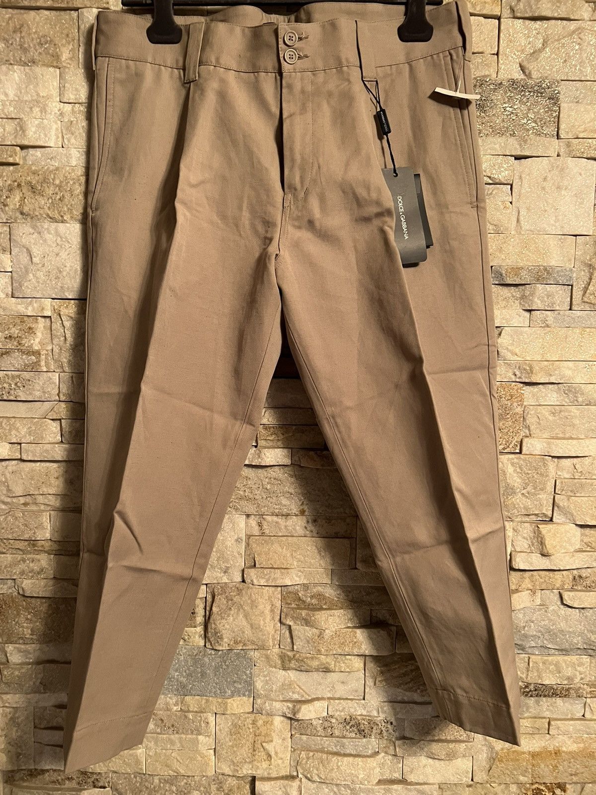 image of Dolce Gabbana Taupe Color Capri Pants Italy Size 48 Us 34, Men's