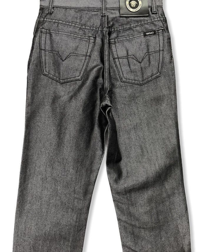 Versace Jeans Couture RARE! VERSACE JEANS COUTURE Shiny Black Perfect Fit Denim Size US 26 / EU 42 - 3 Thumbnail