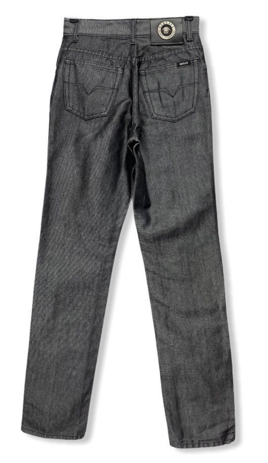 Versace Jeans Couture RARE! VERSACE JEANS COUTURE Shiny Black Perfect Fit Denim Size US 26 / EU 42 - 1 Thumbnail