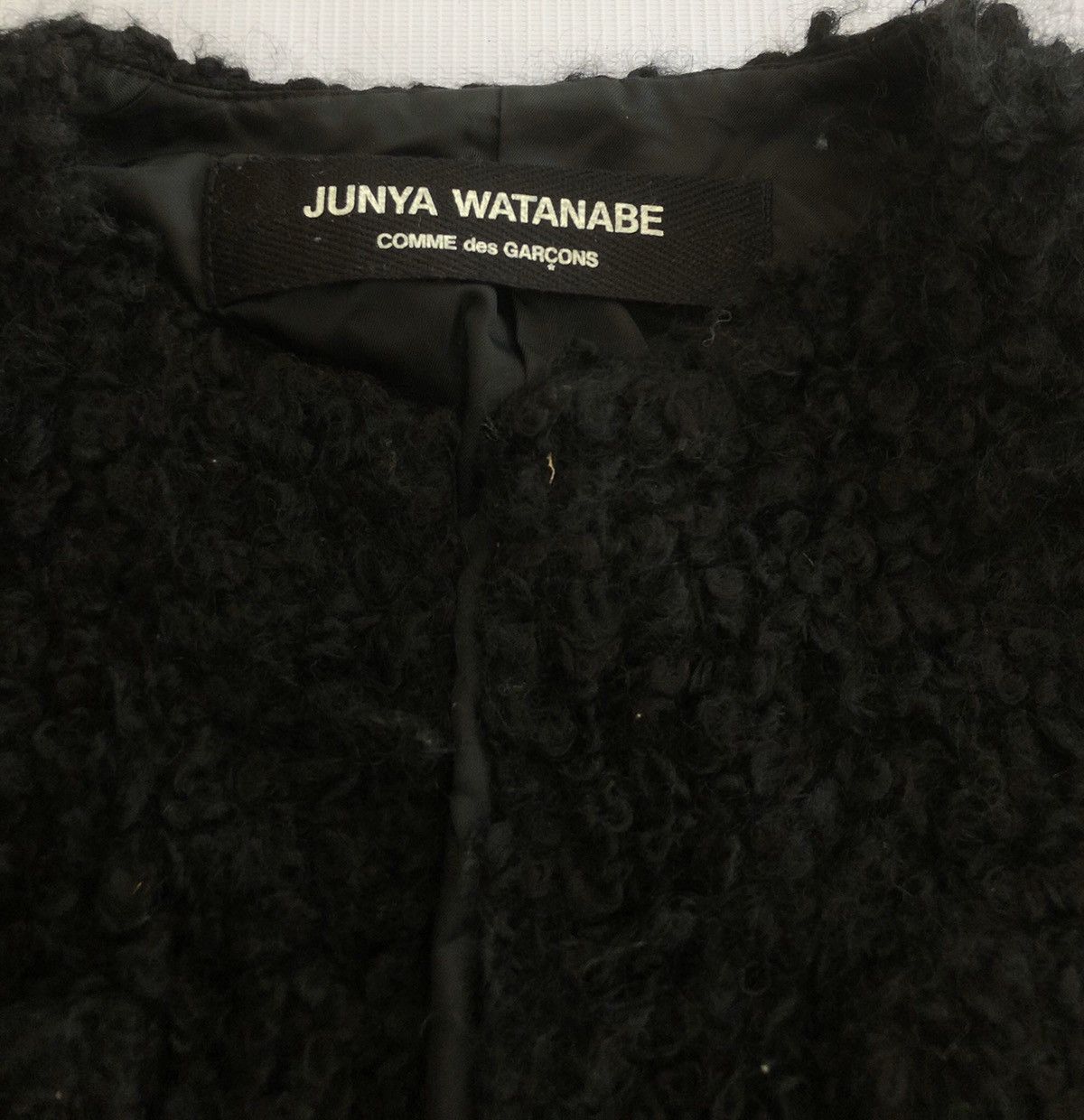 Comme des Garcons × Junya Watanabe 🔥ARCHIVAL PIECE💥AD2003 JUNYA WATANABE CDG Crop Sherpa Jacket Size M / US 6-8 / IT 42-44 - 6 Thumbnail