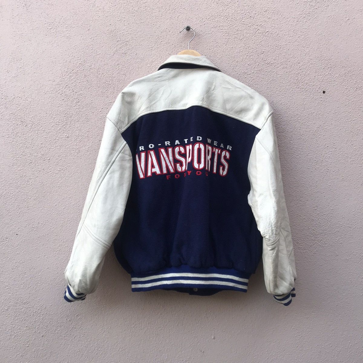 Vintage Vintage Vansports varsity leather jacket scovill buttom Size US M / EU 48-50 / 2 - 1 Thumbnail