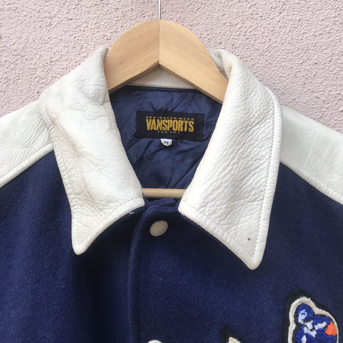 Vintage Vintage Vansports varsity leather jacket scovill buttom Size US M / EU 48-50 / 2 - 6 Thumbnail