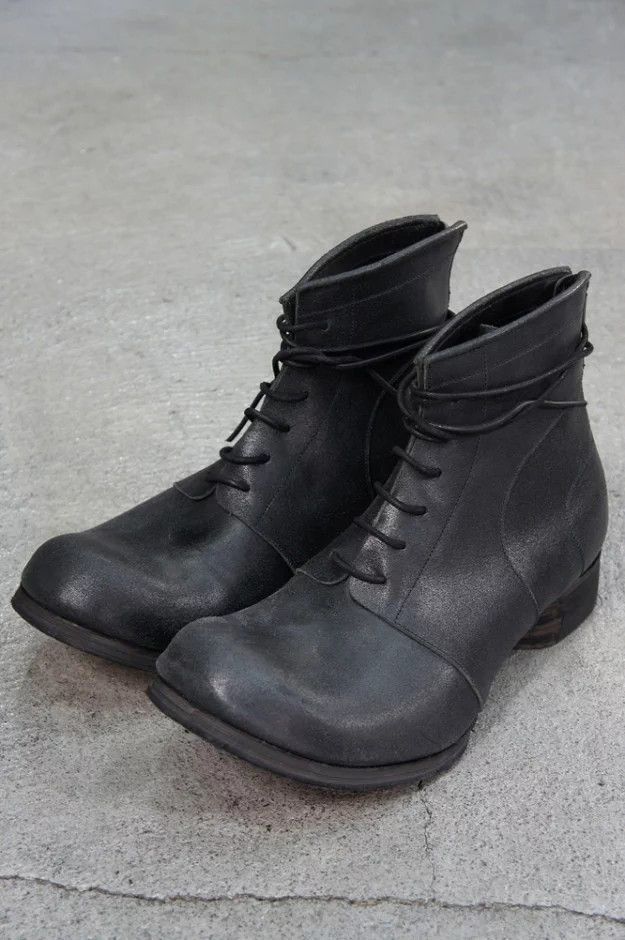 image of Devoa x Layer 0 Archive! Horse Leather Boots.like Guidi Or A1923 in Khaki, Men's (Size 10)