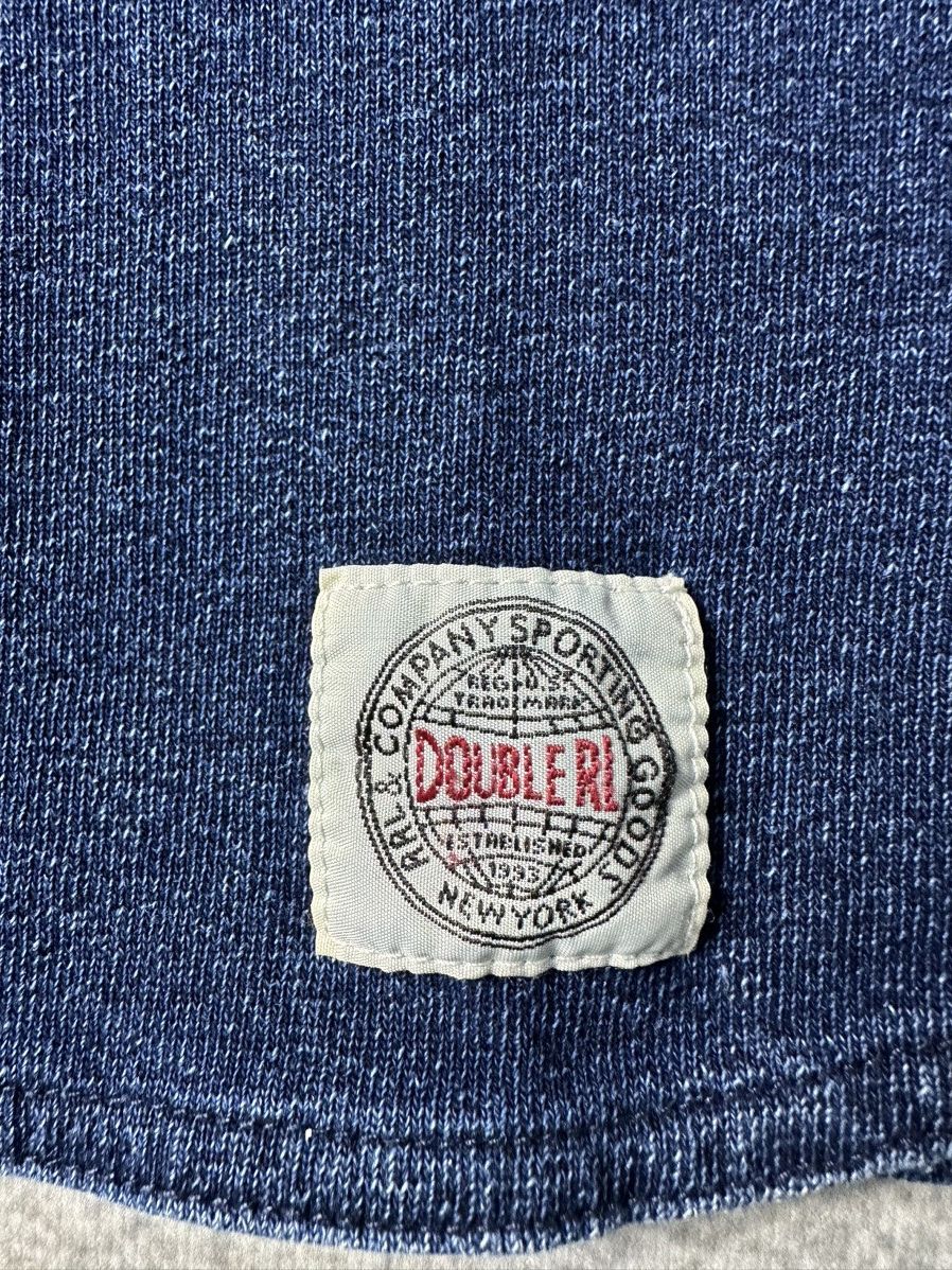 RRL Ralph Lauren Ralph Lauren RRL Double RL Indigo Cotton Baseball Jersey Size US S / EU 44-46 / 1 - 5 Thumbnail