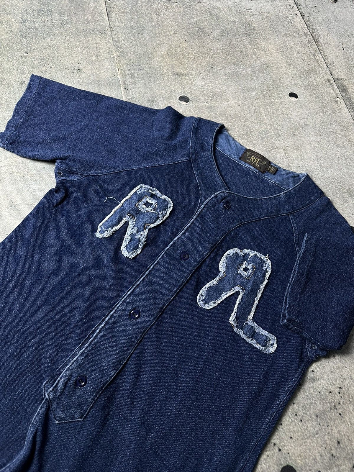 RRL Ralph Lauren Ralph Lauren RRL Double RL Indigo Cotton Baseball 
