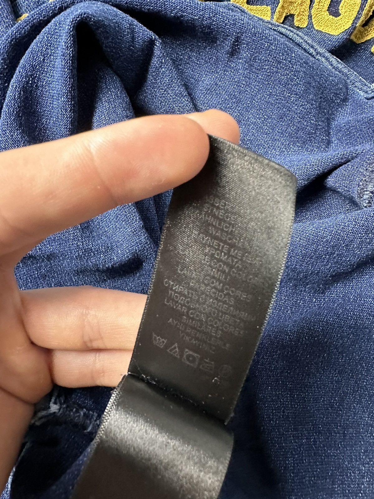 RRL Ralph Lauren Ralph Lauren RRL Double RL Indigo Cotton Baseball Jersey Size US S / EU 44-46 / 1 - 9 Thumbnail