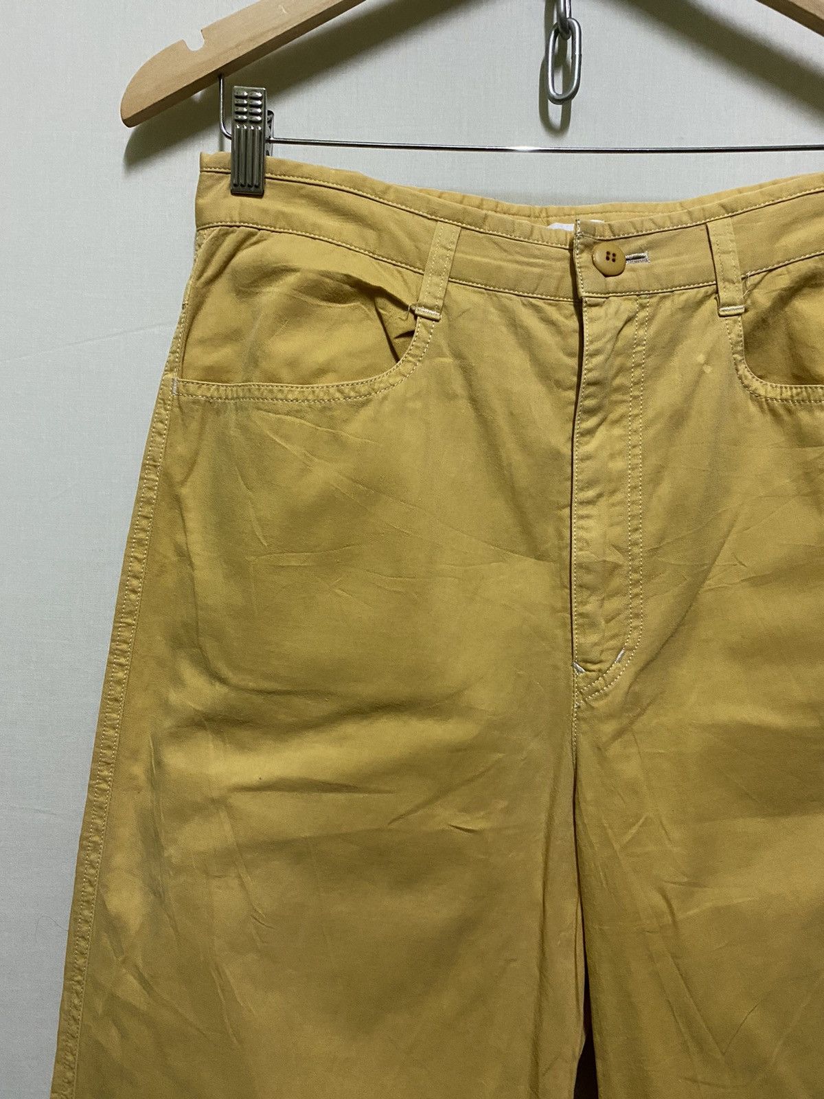 Designer Issey Sport Miyake Yellow Pants Size US 28 / EU 44 - 2 Thumbnail