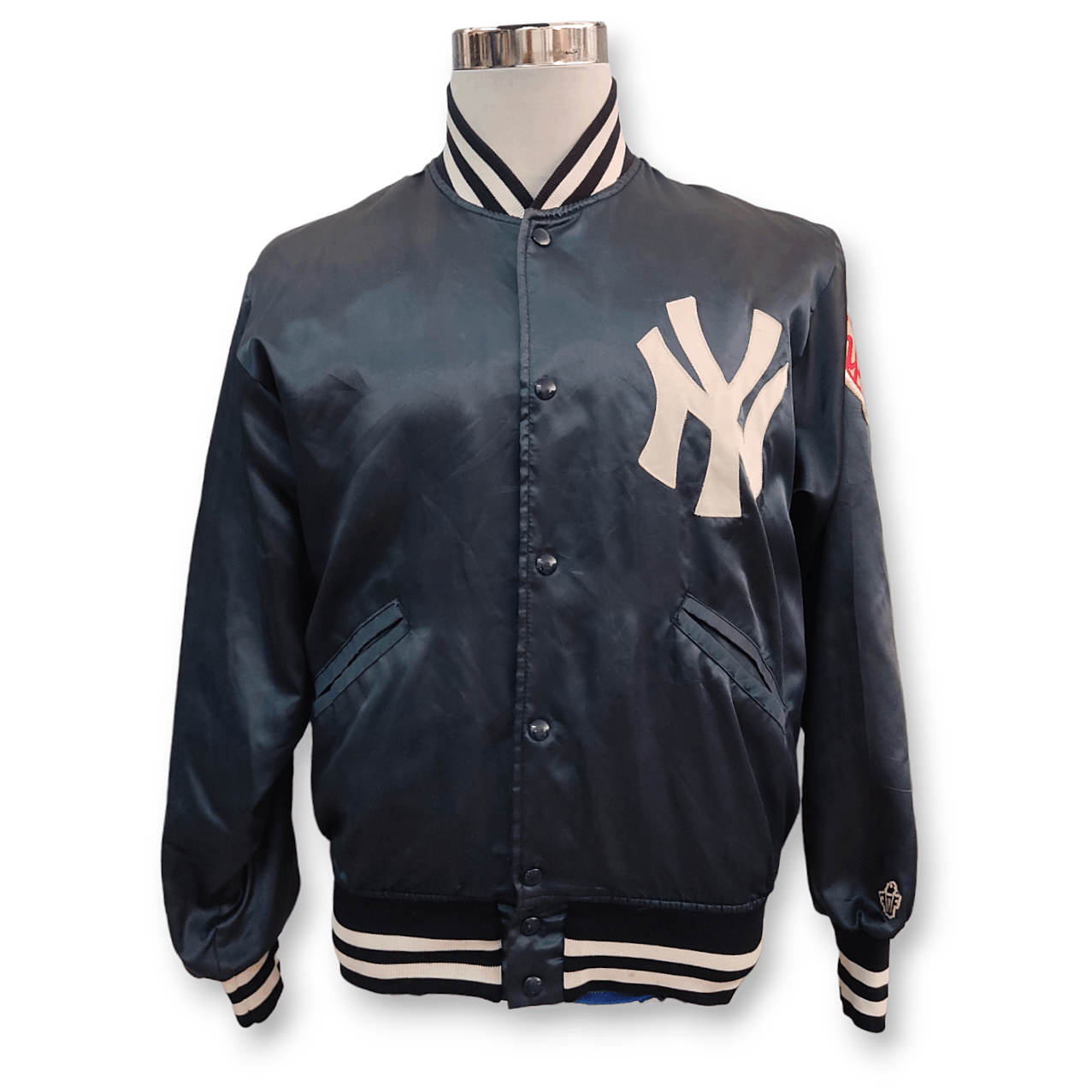 RARE! Vintage Starter New York Yankees MLB Baseball Red Satin Jacket Size  3XL