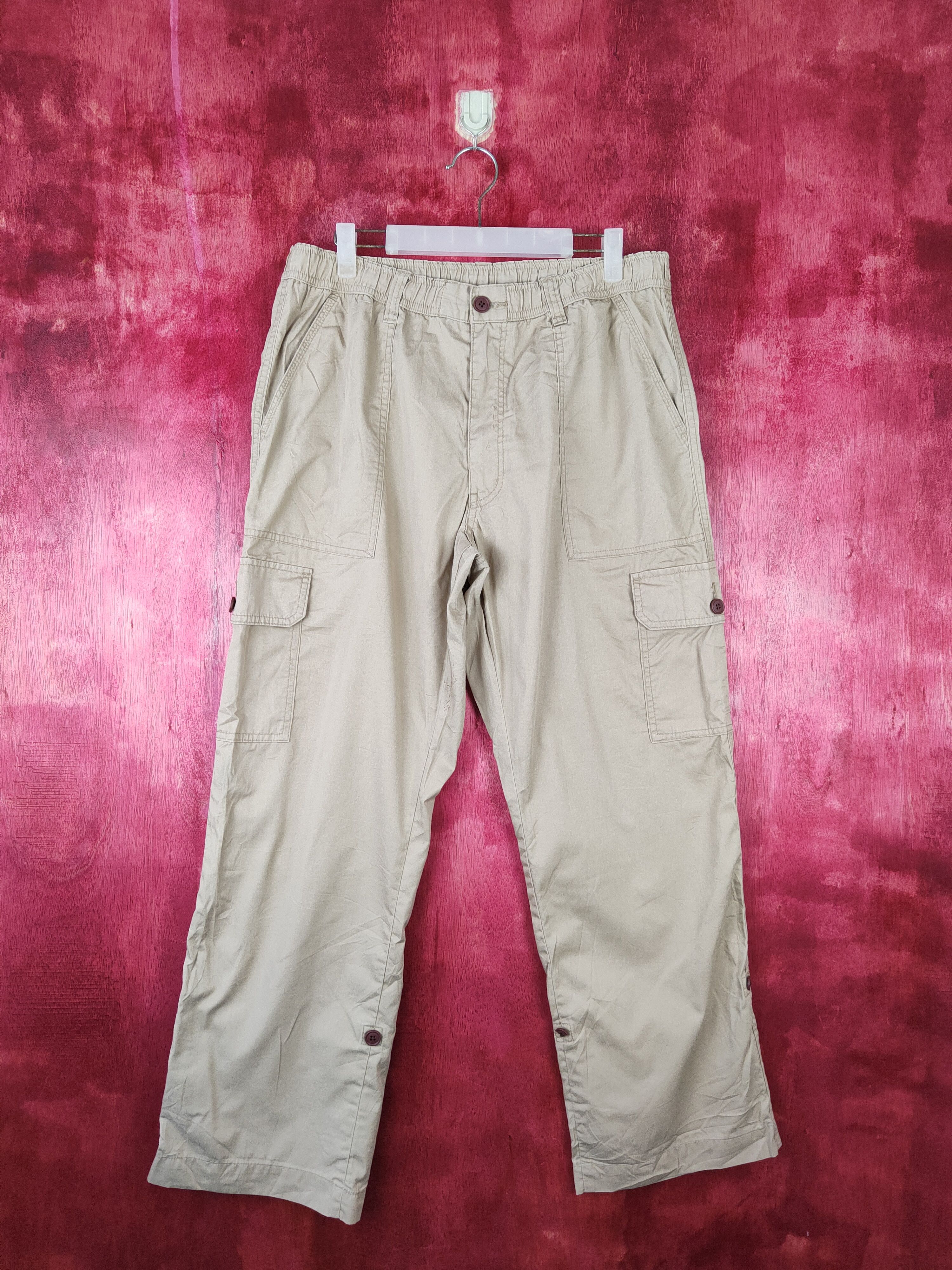 Japanese Brand × Vintage Topvalu Brown Multi Pocket Tactical Cargo Pants #S453 Size US 33 - 1 Thumbnail