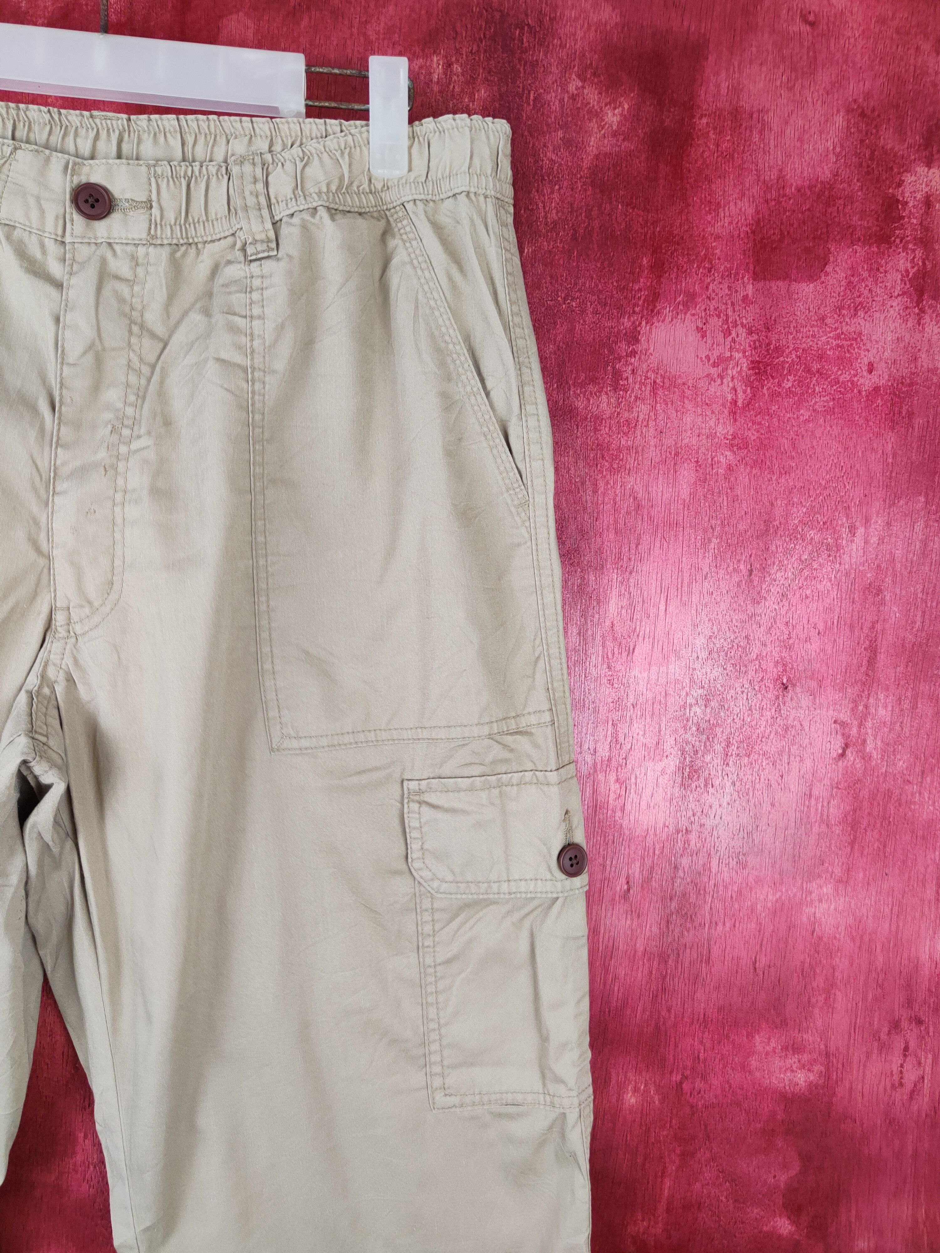 Japanese Brand × Vintage Topvalu Brown Multi Pocket Tactical Cargo Pants #S453 Size US 33 - 7 Thumbnail