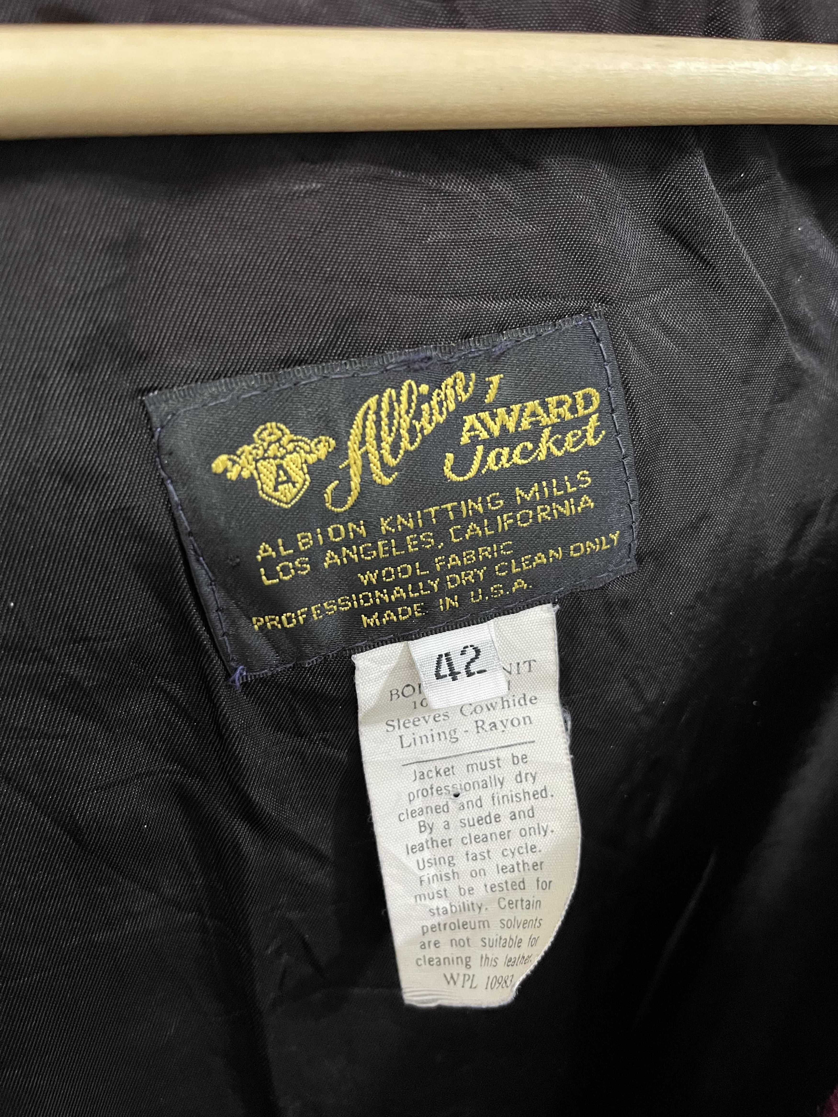 Vintage Vintage Allion Wool Sleeve Leather Varsity Jacket Size US M / EU 48-50 / 2 - 8 Thumbnail